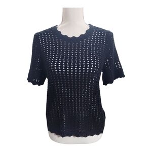 GAP Crochet Crew‎ Neck Sweater Sz M